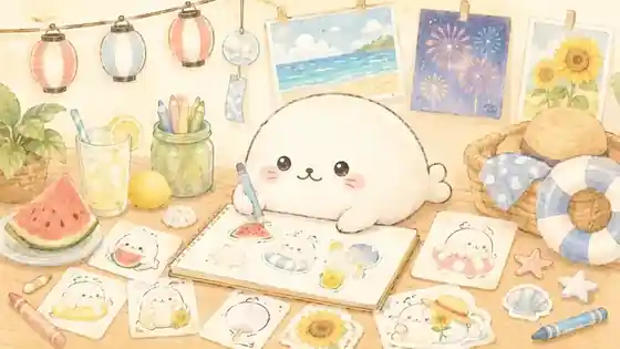 How to Plan LINE Stickers for Summer Features article illustration